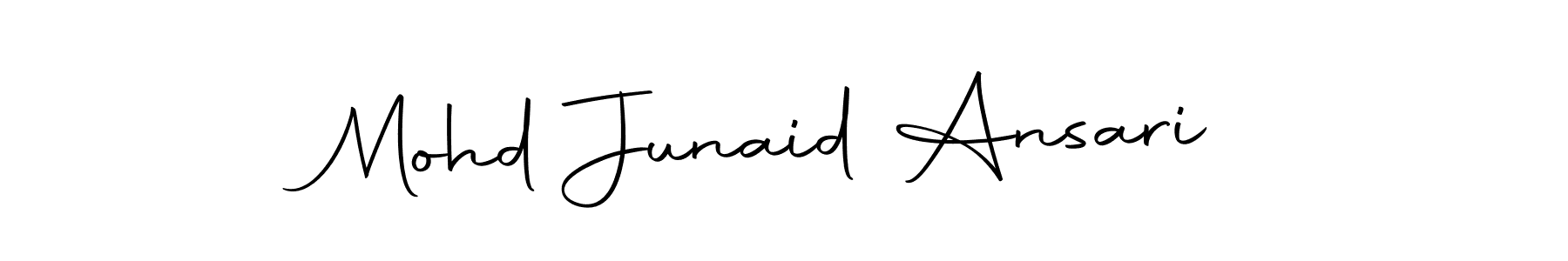 Make a beautiful signature design for name Mohd Junaid Ansari. With this signature (Autography-DOLnW) style, you can create a handwritten signature for free. Mohd Junaid Ansari signature style 10 images and pictures png