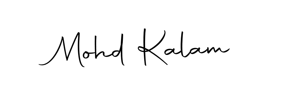 Create a beautiful signature design for name Mohd Kalam. With this signature (Autography-DOLnW) fonts, you can make a handwritten signature for free. Mohd Kalam signature style 10 images and pictures png