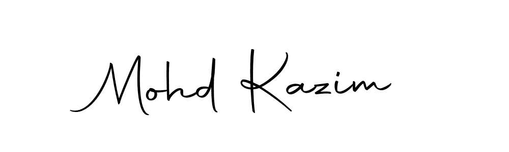 Design your own signature with our free online signature maker. With this signature software, you can create a handwritten (Autography-DOLnW) signature for name Mohd Kazim. Mohd Kazim signature style 10 images and pictures png