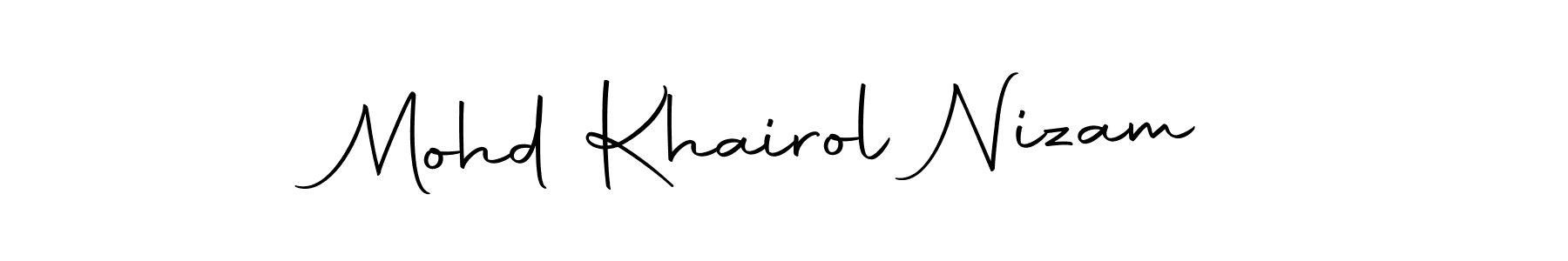 Mohd Khairol Nizam stylish signature style. Best Handwritten Sign (Autography-DOLnW) for my name. Handwritten Signature Collection Ideas for my name Mohd Khairol Nizam. Mohd Khairol Nizam signature style 10 images and pictures png