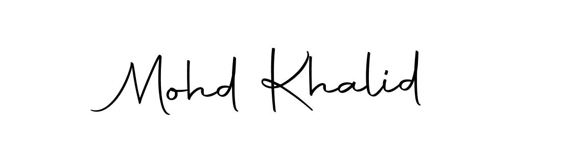 Also we have Mohd Khalid name is the best signature style. Create professional handwritten signature collection using Autography-DOLnW autograph style. Mohd Khalid signature style 10 images and pictures png
