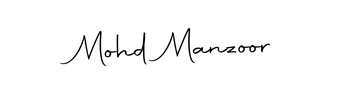 Make a beautiful signature design for name Mohd Manzoor. With this signature (Autography-DOLnW) style, you can create a handwritten signature for free. Mohd Manzoor signature style 10 images and pictures png