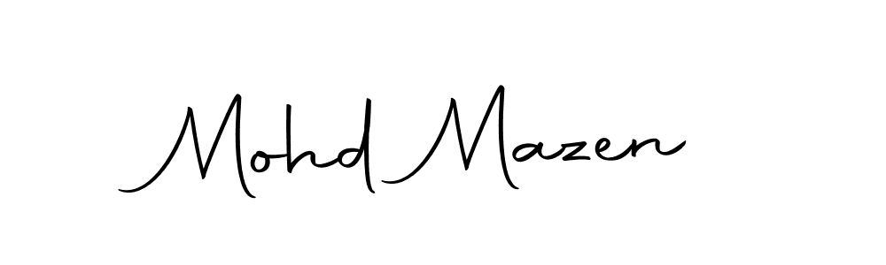 Mohd Mazen stylish signature style. Best Handwritten Sign (Autography-DOLnW) for my name. Handwritten Signature Collection Ideas for my name Mohd Mazen. Mohd Mazen signature style 10 images and pictures png