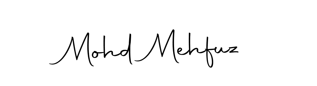 Design your own signature with our free online signature maker. With this signature software, you can create a handwritten (Autography-DOLnW) signature for name Mohd Mehfuz. Mohd Mehfuz signature style 10 images and pictures png