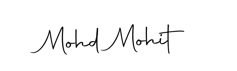 Use a signature maker to create a handwritten signature online. With this signature software, you can design (Autography-DOLnW) your own signature for name Mohd Mohit. Mohd Mohit signature style 10 images and pictures png