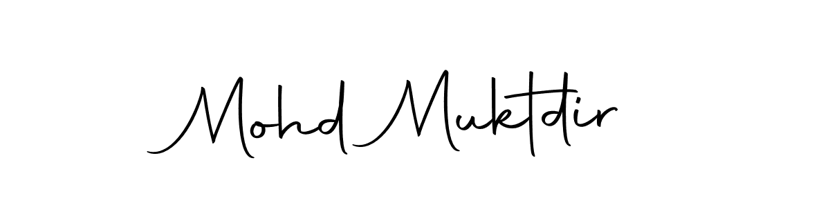 Design your own signature with our free online signature maker. With this signature software, you can create a handwritten (Autography-DOLnW) signature for name Mohd Muktdir. Mohd Muktdir signature style 10 images and pictures png