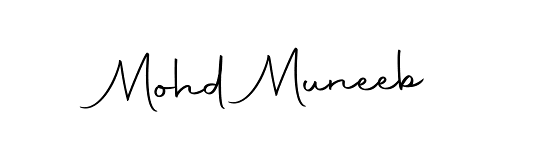 Mohd Muneeb stylish signature style. Best Handwritten Sign (Autography-DOLnW) for my name. Handwritten Signature Collection Ideas for my name Mohd Muneeb. Mohd Muneeb signature style 10 images and pictures png