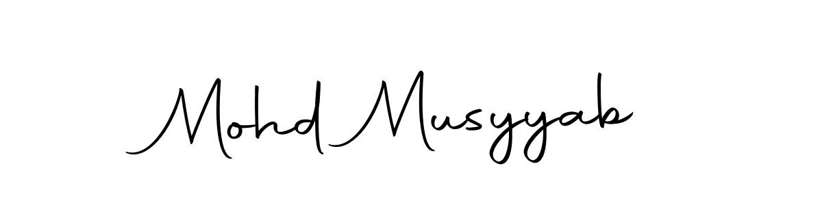 Make a beautiful signature design for name Mohd Musyyab. With this signature (Autography-DOLnW) style, you can create a handwritten signature for free. Mohd Musyyab signature style 10 images and pictures png