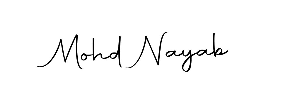 Make a beautiful signature design for name Mohd Nayab. Use this online signature maker to create a handwritten signature for free. Mohd Nayab signature style 10 images and pictures png