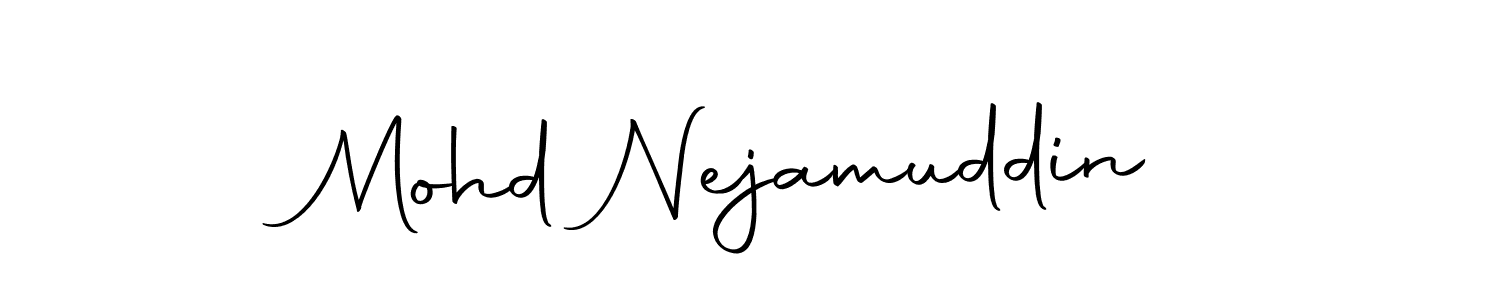 Design your own signature with our free online signature maker. With this signature software, you can create a handwritten (Autography-DOLnW) signature for name Mohd Nejamuddin. Mohd Nejamuddin signature style 10 images and pictures png