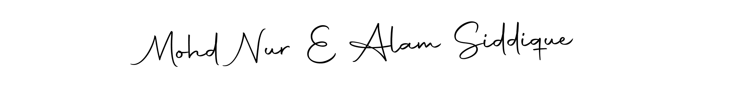 Make a beautiful signature design for name Mohd Nur E Alam Siddique. With this signature (Autography-DOLnW) style, you can create a handwritten signature for free. Mohd Nur E Alam Siddique signature style 10 images and pictures png