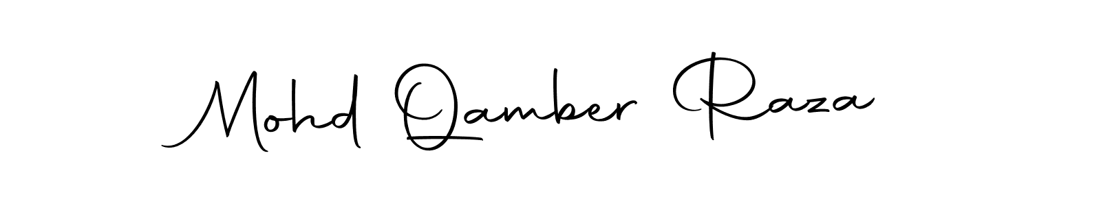 How to Draw Mohd Qamber Raza signature style? Autography-DOLnW is a latest design signature styles for name Mohd Qamber Raza. Mohd Qamber Raza signature style 10 images and pictures png