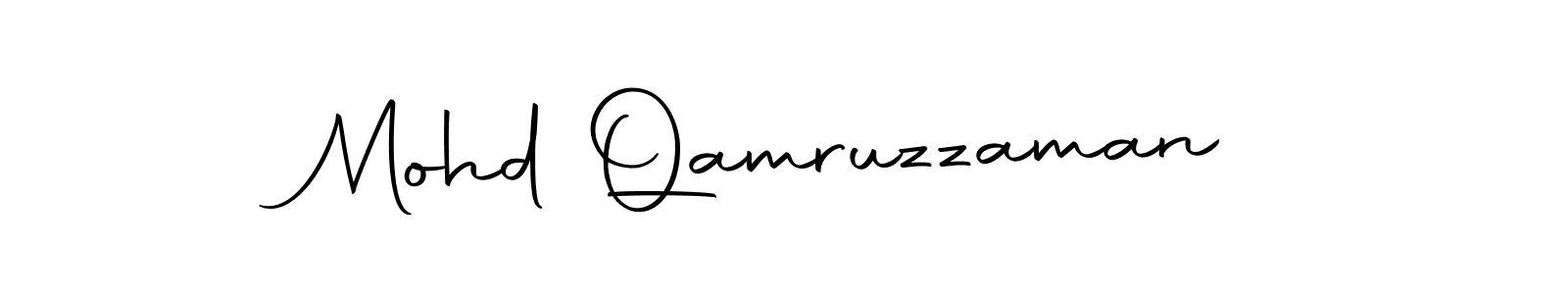 You can use this online signature creator to create a handwritten signature for the name Mohd Qamruzzaman. This is the best online autograph maker. Mohd Qamruzzaman signature style 10 images and pictures png