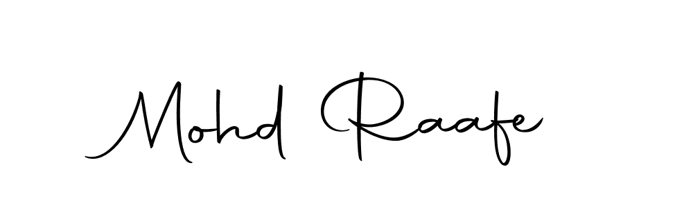 Create a beautiful signature design for name Mohd Raafe. With this signature (Autography-DOLnW) fonts, you can make a handwritten signature for free. Mohd Raafe signature style 10 images and pictures png