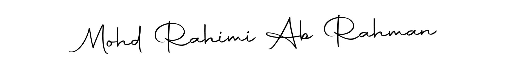 Also You can easily find your signature by using the search form. We will create Mohd Rahimi Ab Rahman name handwritten signature images for you free of cost using Autography-DOLnW sign style. Mohd Rahimi Ab Rahman signature style 10 images and pictures png