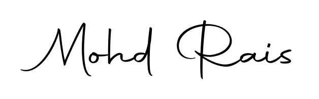 Discover the perfect balance of readability and style for Mohd Rais with Autography-DOLnW font. Create your dream signature today. Mohd Rais signature style 10 images and pictures png