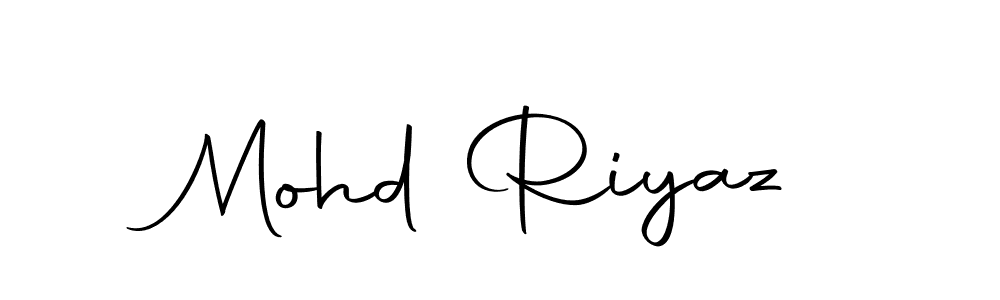 How to make Mohd Riyaz name signature. Use Autography-DOLnW style for creating short signs online. This is the latest handwritten sign. Mohd Riyaz signature style 10 images and pictures png