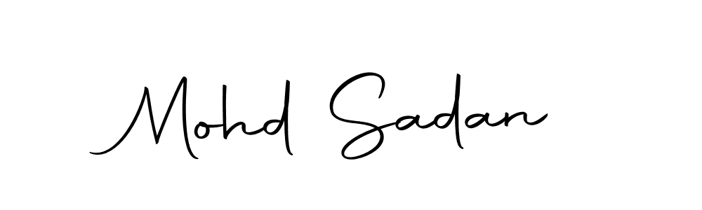 Use a signature maker to create a handwritten signature online. With this signature software, you can design (Autography-DOLnW) your own signature for name Mohd Sadan. Mohd Sadan signature style 10 images and pictures png
