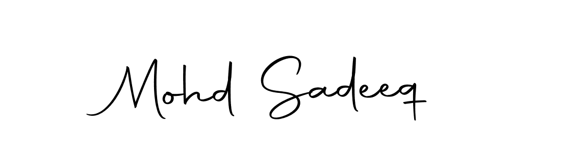 How to make Mohd Sadeeq signature? Autography-DOLnW is a professional autograph style. Create handwritten signature for Mohd Sadeeq name. Mohd Sadeeq signature style 10 images and pictures png