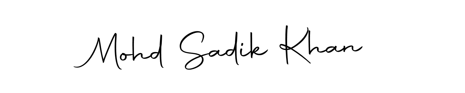 Also You can easily find your signature by using the search form. We will create Mohd Sadik Khan name handwritten signature images for you free of cost using Autography-DOLnW sign style. Mohd Sadik Khan signature style 10 images and pictures png