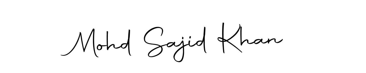 Use a signature maker to create a handwritten signature online. With this signature software, you can design (Autography-DOLnW) your own signature for name Mohd Sajid Khan. Mohd Sajid Khan signature style 10 images and pictures png