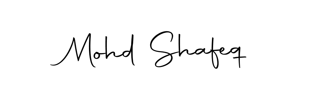 Create a beautiful signature design for name Mohd Shafeq. With this signature (Autography-DOLnW) fonts, you can make a handwritten signature for free. Mohd Shafeq signature style 10 images and pictures png