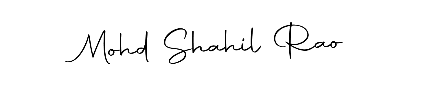 How to make Mohd Shahil Rao signature? Autography-DOLnW is a professional autograph style. Create handwritten signature for Mohd Shahil Rao name. Mohd Shahil Rao signature style 10 images and pictures png