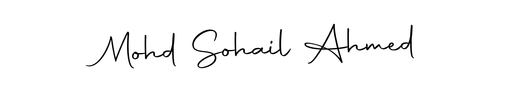 Design your own signature with our free online signature maker. With this signature software, you can create a handwritten (Autography-DOLnW) signature for name Mohd Sohail Ahmed. Mohd Sohail Ahmed signature style 10 images and pictures png