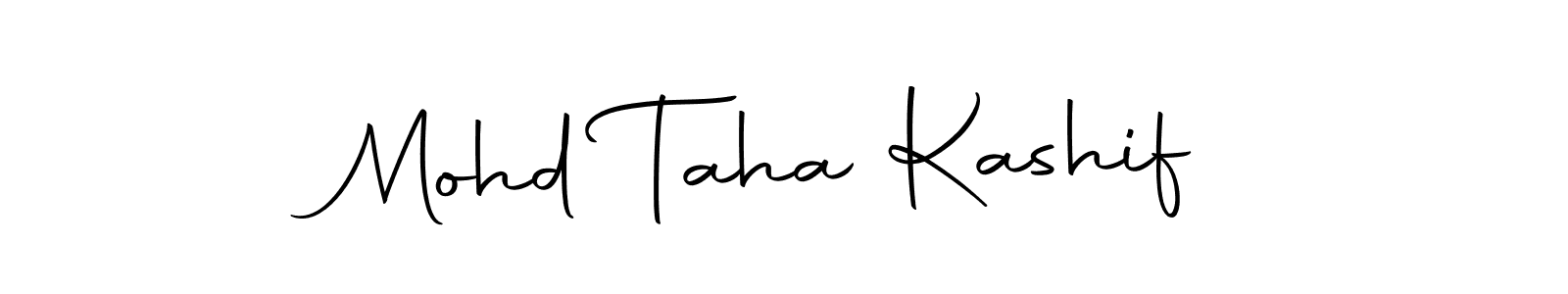 How to make Mohd Taha Kashif name signature. Use Autography-DOLnW style for creating short signs online. This is the latest handwritten sign. Mohd Taha Kashif signature style 10 images and pictures png