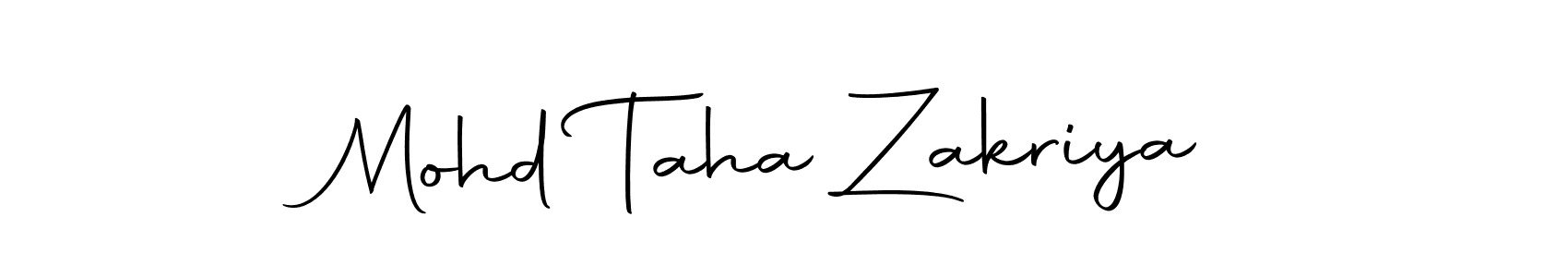 Once you've used our free online signature maker to create your best signature Autography-DOLnW style, it's time to enjoy all of the benefits that Mohd Taha Zakriya name signing documents. Mohd Taha Zakriya signature style 10 images and pictures png