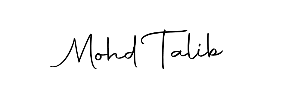 How to make Mohd Talib signature? Autography-DOLnW is a professional autograph style. Create handwritten signature for Mohd Talib name. Mohd Talib signature style 10 images and pictures png