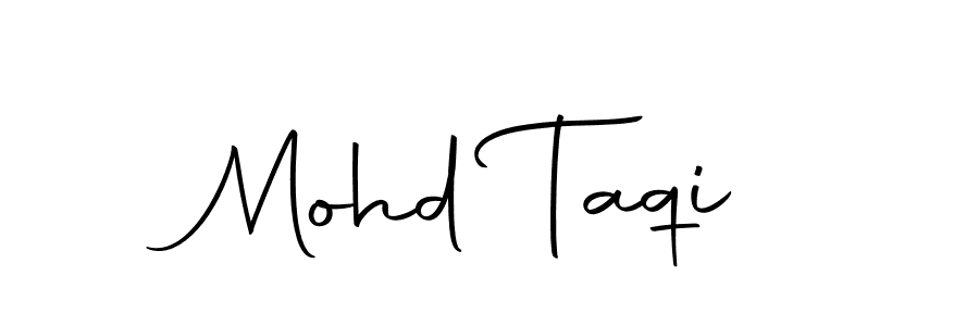 Design your own signature with our free online signature maker. With this signature software, you can create a handwritten (Autography-DOLnW) signature for name Mohd Taqi. Mohd Taqi signature style 10 images and pictures png