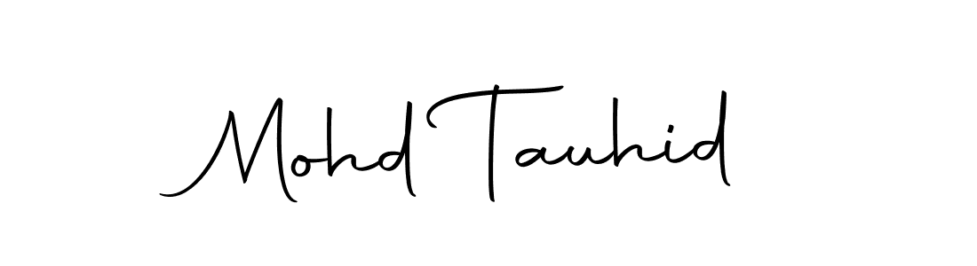 Design your own signature with our free online signature maker. With this signature software, you can create a handwritten (Autography-DOLnW) signature for name Mohd Tauhid. Mohd Tauhid signature style 10 images and pictures png
