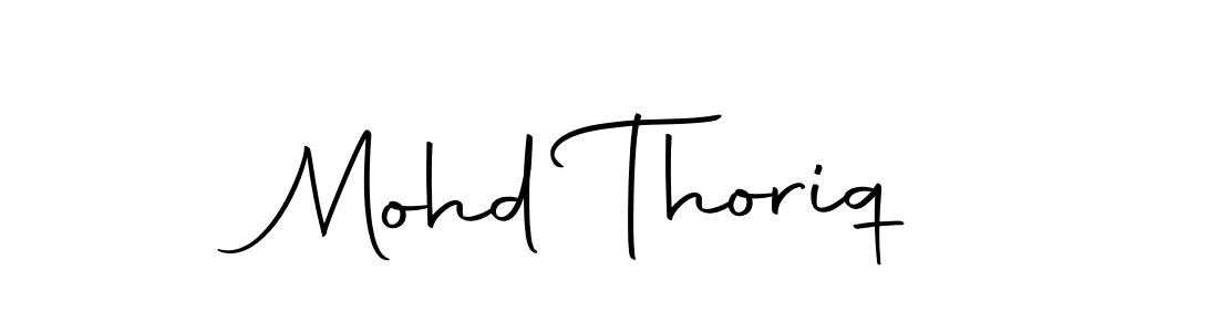 Use a signature maker to create a handwritten signature online. With this signature software, you can design (Autography-DOLnW) your own signature for name Mohd Thoriq. Mohd Thoriq signature style 10 images and pictures png