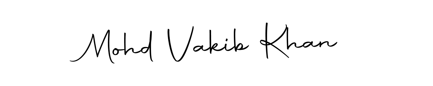 Make a beautiful signature design for name Mohd Vakib Khan. With this signature (Autography-DOLnW) style, you can create a handwritten signature for free. Mohd Vakib Khan signature style 10 images and pictures png