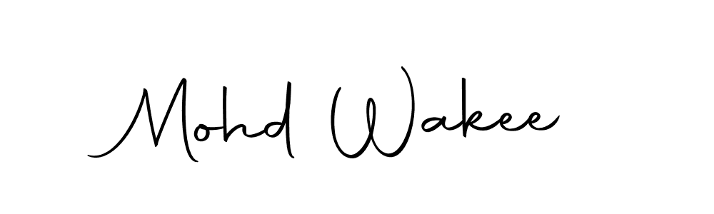 Use a signature maker to create a handwritten signature online. With this signature software, you can design (Autography-DOLnW) your own signature for name Mohd Wakee. Mohd Wakee signature style 10 images and pictures png