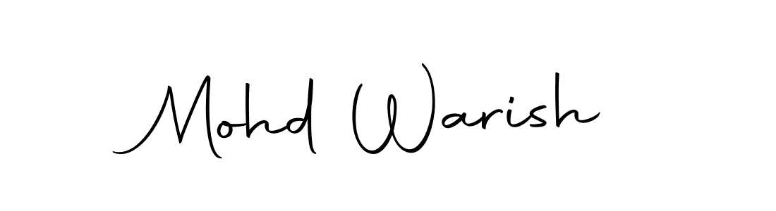 Make a beautiful signature design for name Mohd Warish. With this signature (Autography-DOLnW) style, you can create a handwritten signature for free. Mohd Warish signature style 10 images and pictures png