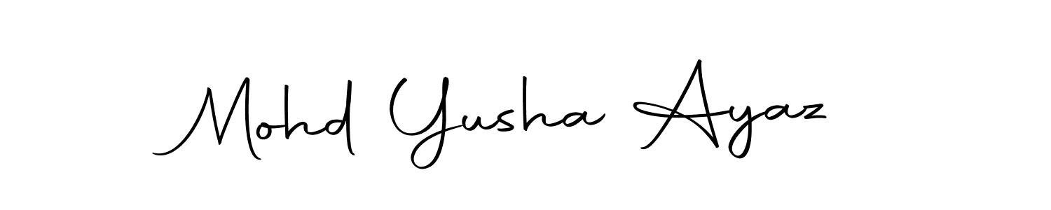 Autography-DOLnW is a professional signature style that is perfect for those who want to add a touch of class to their signature. It is also a great choice for those who want to make their signature more unique. Get Mohd Yusha Ayaz name to fancy signature for free. Mohd Yusha Ayaz signature style 10 images and pictures png