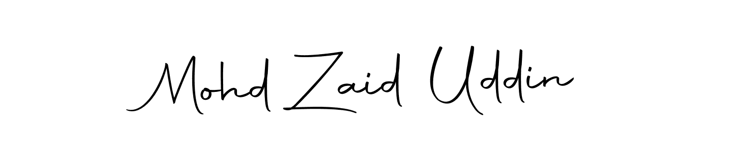 Make a beautiful signature design for name Mohd Zaid Uddin. With this signature (Autography-DOLnW) style, you can create a handwritten signature for free. Mohd Zaid Uddin signature style 10 images and pictures png