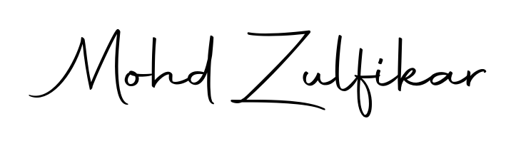 A stylish, flowing autograph style designed for name Mohd Zulfikar using Autography-DOLnW typography. Perfect for digital creative projects. Mohd Zulfikar signature style 10 images and pictures png