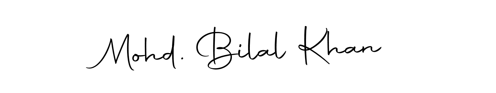 Make a beautiful signature design for name Mohd. Bilal Khan. Use this online signature maker to create a handwritten signature for free. Mohd. Bilal Khan signature style 10 images and pictures png