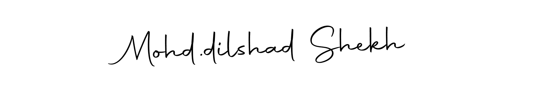 Design your own signature with our free online signature maker. With this signature software, you can create a handwritten (Autography-DOLnW) signature for name Mohd.dilshad Shekh. Mohd.dilshad Shekh signature style 10 images and pictures png