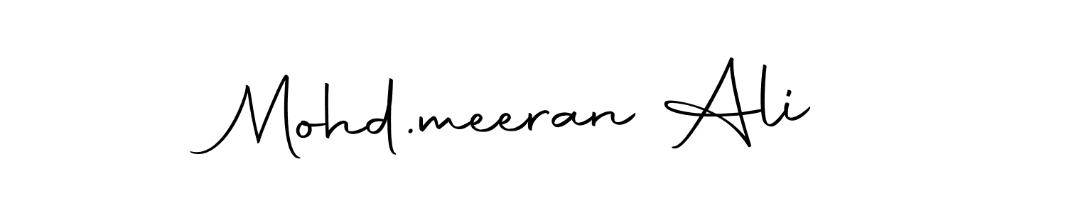 Also we have Mohd.meeran Ali name is the best signature style. Create professional handwritten signature collection using Autography-DOLnW autograph style. Mohd.meeran Ali signature style 10 images and pictures png