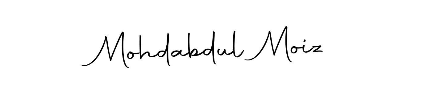 Design your own signature with our free online signature maker. With this signature software, you can create a handwritten (Autography-DOLnW) signature for name Mohdabdul Moiz. Mohdabdul Moiz signature style 10 images and pictures png