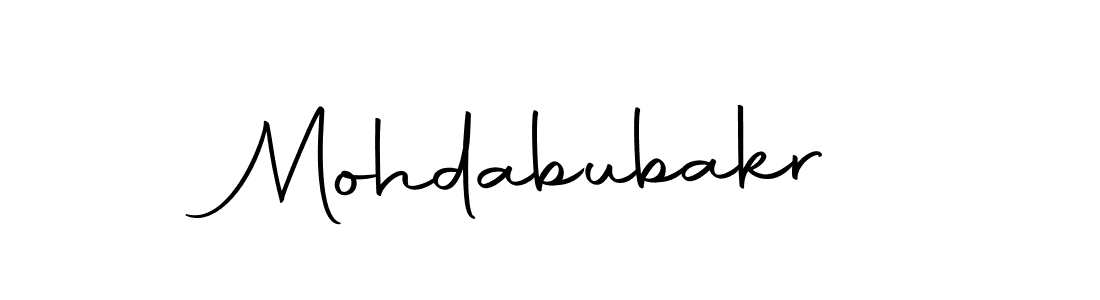 Use a signature maker to create a handwritten signature online. With this signature software, you can design (Autography-DOLnW) your own signature for name Mohdabubakr. Mohdabubakr signature style 10 images and pictures png