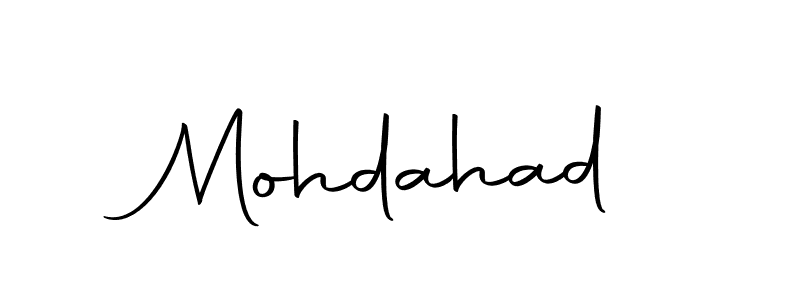 Create a beautiful signature design for name Mohdahad. With this signature (Autography-DOLnW) fonts, you can make a handwritten signature for free. Mohdahad signature style 10 images and pictures png