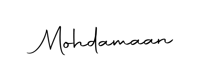 Create a beautiful signature design for name Mohdamaan. With this signature (Autography-DOLnW) fonts, you can make a handwritten signature for free. Mohdamaan signature style 10 images and pictures png