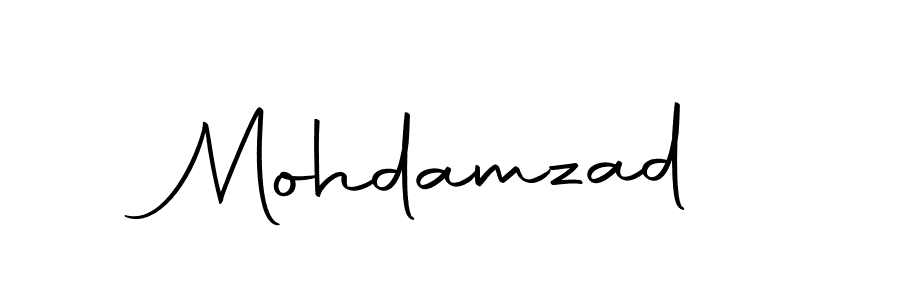 How to make Mohdamzad name signature. Use Autography-DOLnW style for creating short signs online. This is the latest handwritten sign. Mohdamzad signature style 10 images and pictures png