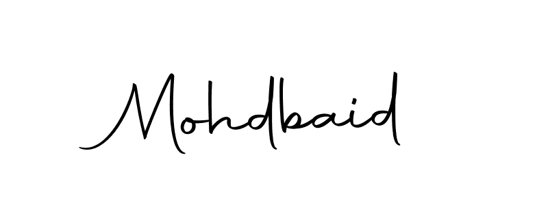 Make a beautiful signature design for name Mohdbaid. With this signature (Autography-DOLnW) style, you can create a handwritten signature for free. Mohdbaid signature style 10 images and pictures png