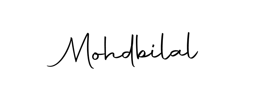 Create a beautiful signature design for name Mohdbilal. With this signature (Autography-DOLnW) fonts, you can make a handwritten signature for free. Mohdbilal signature style 10 images and pictures png